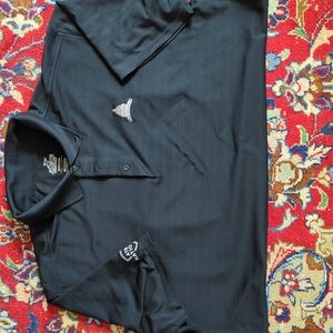 Black men's golf shirt